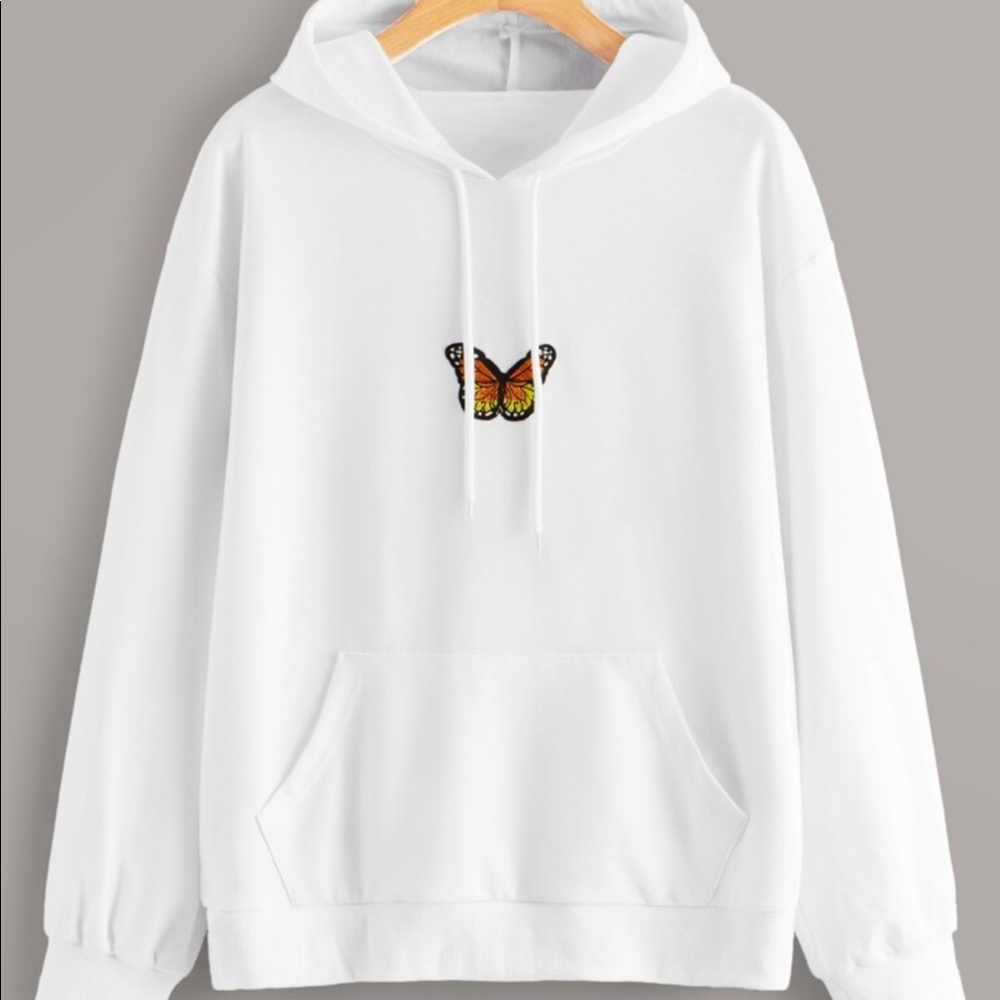 White Butterfly Hoodie